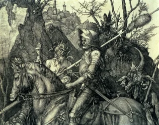 Der Ritter, der Tod und der Teufel, 1513-14 (Detail)